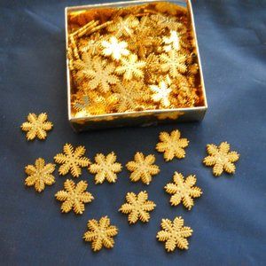 Table Confettis gold tone Snowflakes